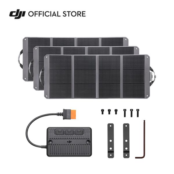 ポータブル電源 DJI Power1000用アクセサリーの4点セット ■DJI Zignes 120W ソーラーパネル×3最大120 Wの充電出力を実現し、折りたたみ式設計により、収納や移動に便利です。保護等級IP65を誇り、防塵性・防水性...