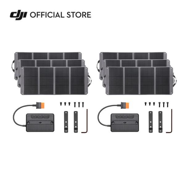 ポータブル電源 DJI Power1000用アクセサリーの8点セット ■DJI Zignes 120W ソーラーパネル×6最大120 Wの充電出力を実現し、折りたたみ式設計により、収納や移動に便利です。保護等級IP65を誇り、防塵性・防水性...