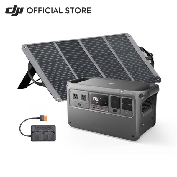 DJI POWER 1000+120W*1+MPPT ポータブル電源　キャンプ　停電　防災１、DJI Power 1000安全と安心を。大容量1024Whのポータブル電源バッテリー容量1024 Whで、2000W　連続安定出力のAC出力を誇...