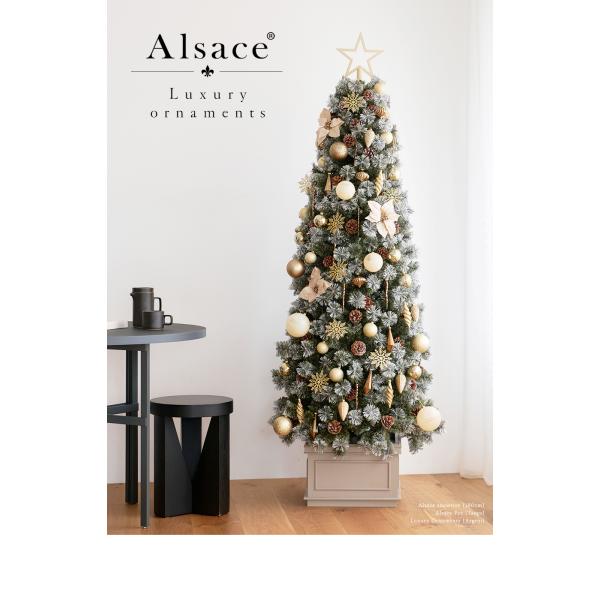 �y���� Alsace(R) ���K�i�z �N���X�}�X �I�[�i�����g 62p Luxury �I�[�i�����g �Z�b�g ���� �A���U�X �A �S�[���h �V���o�[ ���b�h �u���E�� �{�[�� Alsace ���i�摜1