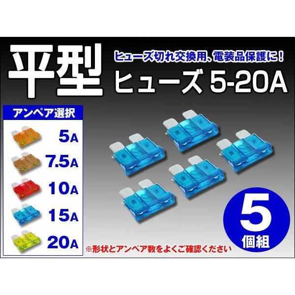 ヒューズ切れ交換用 電装品保護に 平型ヒューズ 5個セット 椚 ダイコン卸 直販部 通販 Paypayモール