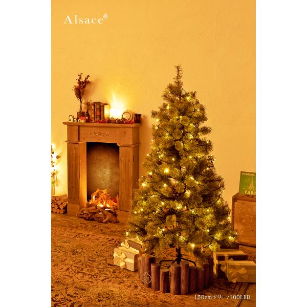 �y���� Alsace(R) ���K�i�z LED 100/200�� AC�d�� �R���Z���g �N���X�}�X�C���~�l�[�V���� �^�C�}�[ON/OFF ���O �A �N���X�}�X�c���[ �A���U�X �C���~�l�[�V���� ���i�摜3