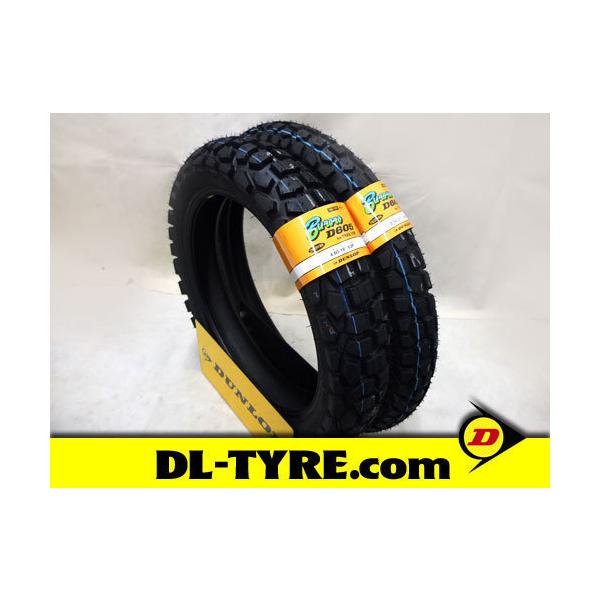 DUNLOP D605　3.00-21 4.60-18 2本セット　オフロード dl-tyre_auc-dbfr-011