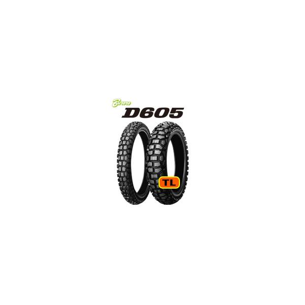 [前後セット] DUNLOP 新品 D605 2.75-21 120/80-18(TL) [セロー250]