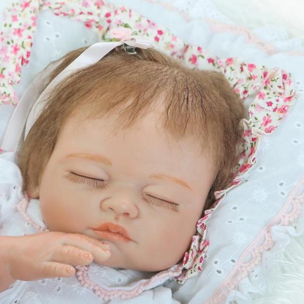50cm シリコン リボーンドール 人形 テレビで話題 赤ちゃん 新生児 かわいい 子供 プレゼント 眠っている 女の子 ギフト