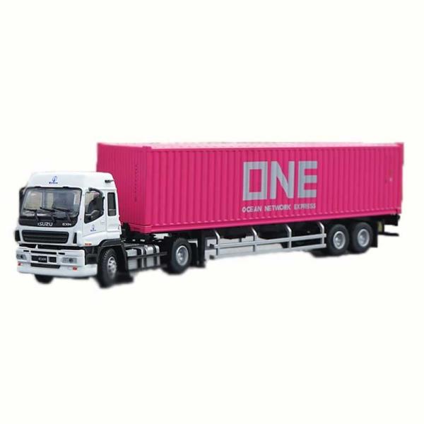 1 50 輸送大型トラックトレーラーコンテナ 物流 合金 ダイキャスト 玩具 ディスプレイ 模型 訳あり商品 屋内