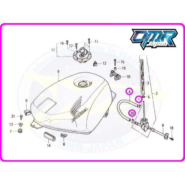 煙管セット 新品】フューエルホース&クリップ MC21 16954-KV3-830 15771-KV6-000