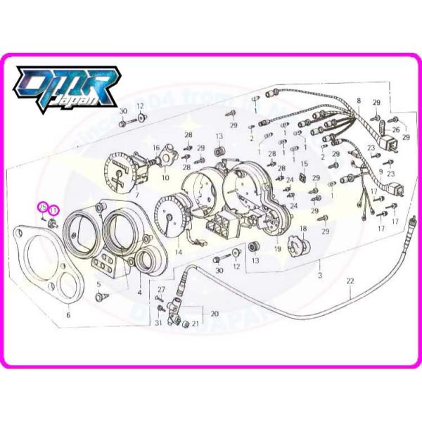 新品】 ノブ＆ビス (メーター/トリップ) NSR250R MC16 MC18 MC21 : DMR