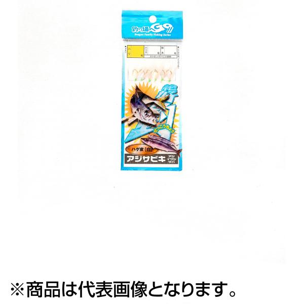DRAGON（ドラゴン） マルシン漁具 絶好調サビキ ハゲ皮(白) 10号 : dn