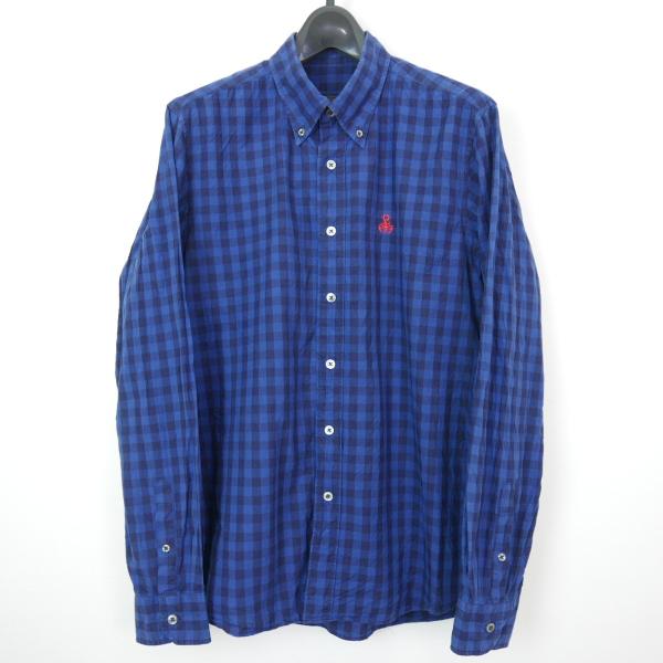 SOPHNET. ソフネット 長袖Tシャツ SOPH-190096 サイズM ネイビー ピンク サソリ コットン 刺繍ロゴ 美品 中古 4b012605 ソフネット“サソリ刺繍”入りコットン素材のシンプルTシャツやキャップ