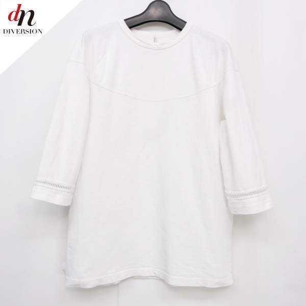 ETHOS 16SS ETHOS エトス SUKE FB TEE コットン七分袖 ハシゴレース 