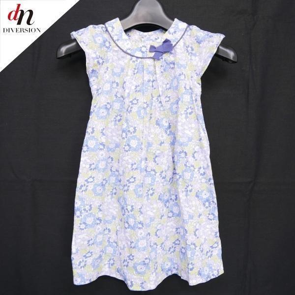 jacadi PARIS ジャカディ コットン ノースリーブ 花柄 プリント リボン  