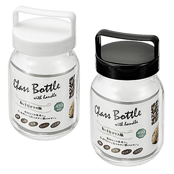 取っ手付ガラス瓶 450ml ☆ロット割れ不可 200個単位でご注文願います