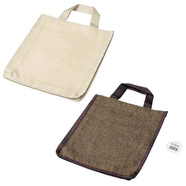 ジュート風バッグ　/行楽/ファッション/ピクニック/景品/粗品/ノベルティ/販促　★ロット割れ不可　10個単位でご注文願います　240個単位で送料無料