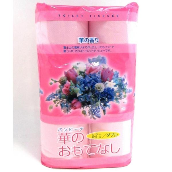 バンビーナ 華のおもてなし12ロール　/トイレットペーパー/トイレットロール/衛生/景品/粗品/販促/プレゼント　★8個セット