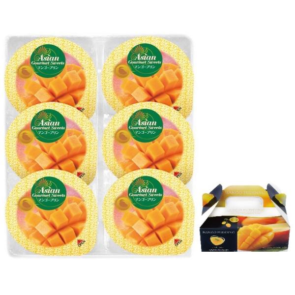 マンゴープリン6個 MP-6　/挨拶/お返し/お菓子/食品ギフト/歳暮/中元/景品/贈答/粗品/販促品　★ロット割れ不可　20個単位でご注文願います
