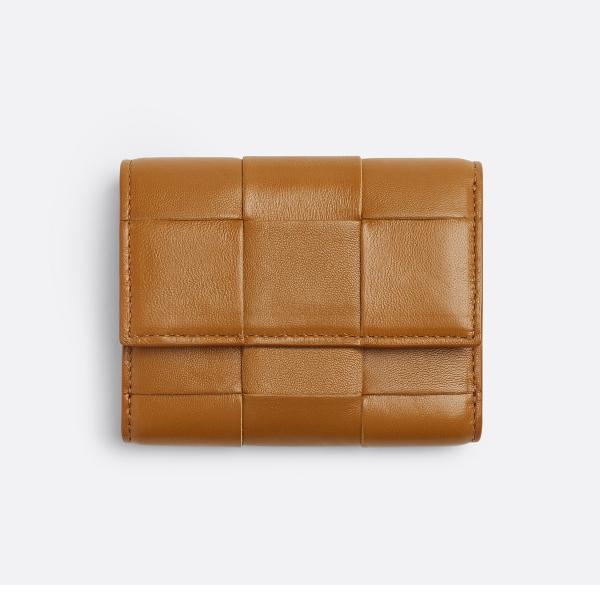 ボッテガ・ヴェネタ BOTTEGA VENETA 三つ折りファスナーウォレット 