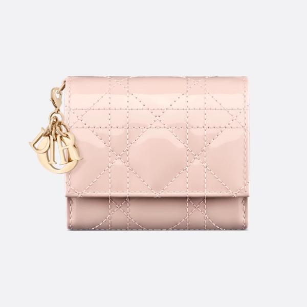 Lady Dior Lotus ウォレット　トープ DIOR | Lady Dior Lotus ウォレット カナージュ ラムスキン