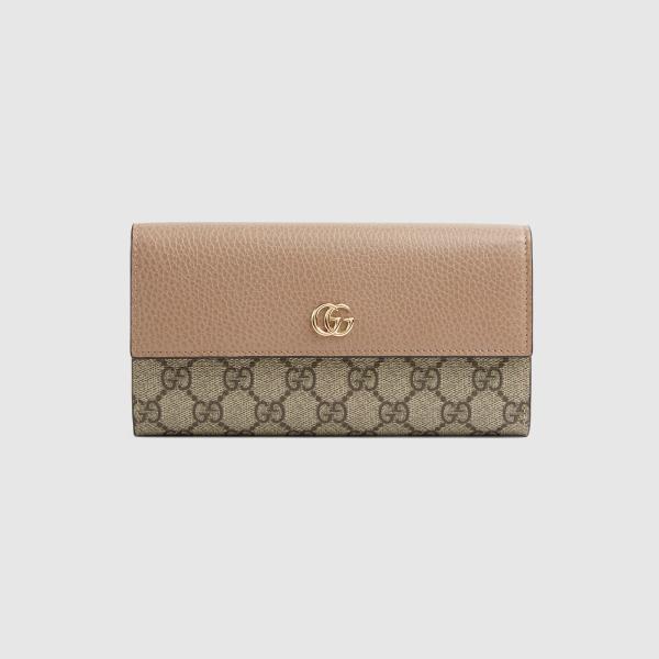 あすつく】 GUCCI グッチ GG Marmont スプリーム ジップ 長財布 長財布