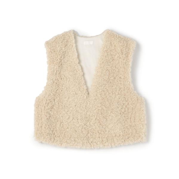 TOMORROWLAND（トゥモローランド） Ballsey ミックスファー Vネック