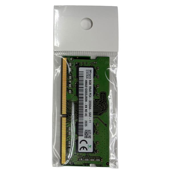 【中古】 SK hynix 260pin 8GB DDR4-3200(PC4-25600) HMA81GS6CJR8N-XN PC用メモリ