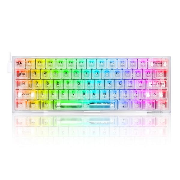 REDRAGON K617CT-RGBTI FIZZ コンパクトキーボード US配列 クリア