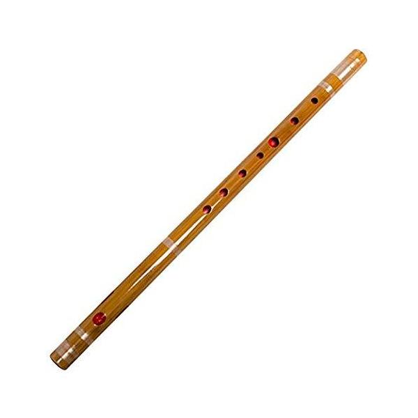 山本竹細工屋 竹製篠笛 7穴  六本調子 伝統的な楽器 竹笛横笛  (銀白紐巻き)