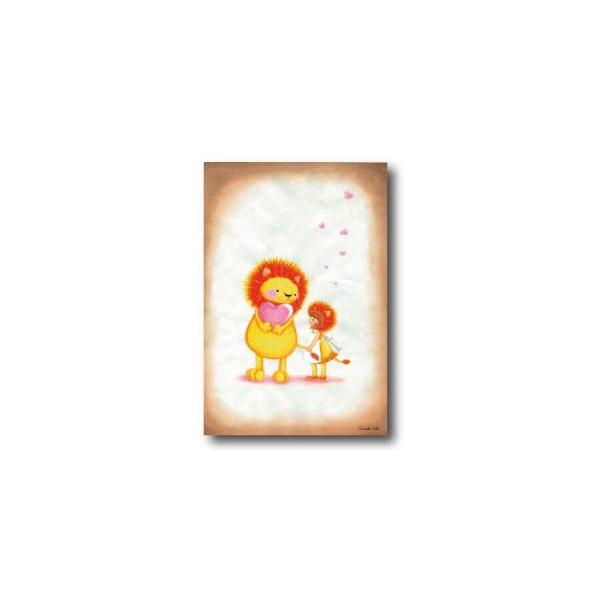 ポストカード やさしいライオンになるにはどうしたらいい