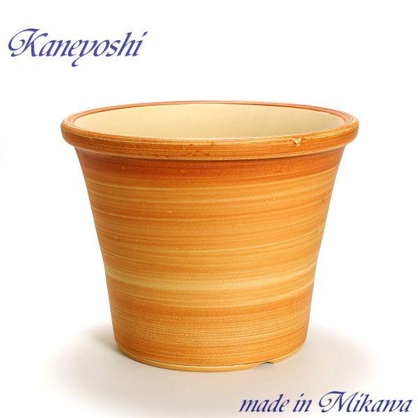 植木鉢 おしゃれ 安い 陶器 サイズ 33cm ブーケ 10号 オレンジ