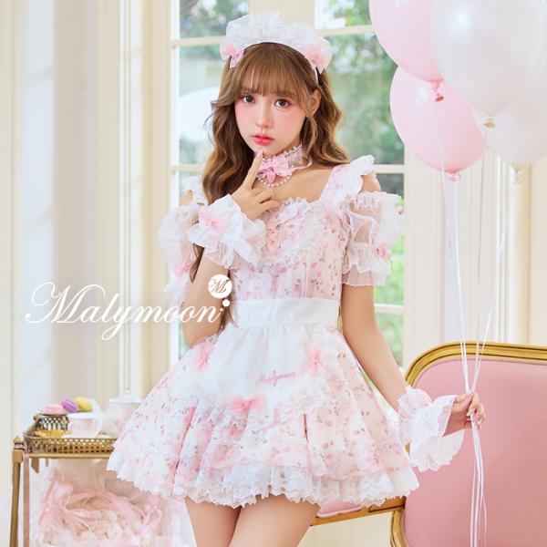 [正規品]【あすつく】コスプレ メイド ローズ ピンク フラワー malymoon マリームーン【Malymoon/マリームーン】【CS26090】