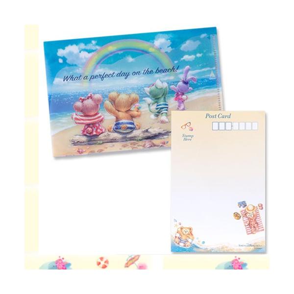 ポストカード クリアホルダー ダッフィーのサニーファン 19 東京ディズニーシー限定 価格 交渉 送料無料 夏