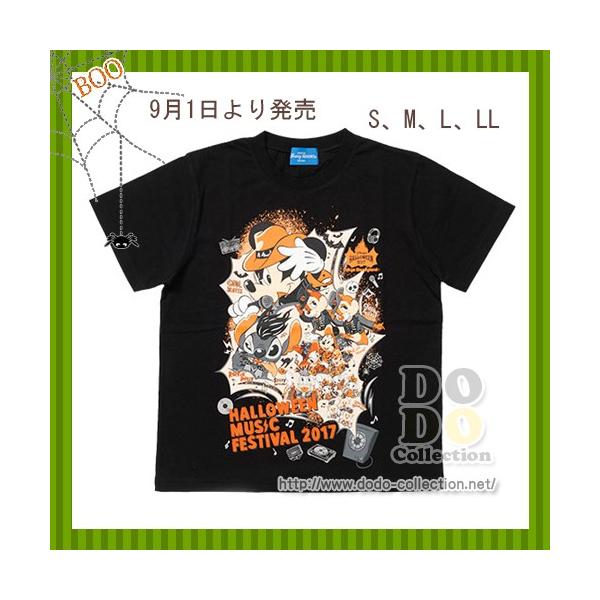 New Arrival Tシャツ 黒 Sサイズ 男女兼用 東京ディズニーランド ハロウィーン グッズ 限定 ミュージックフェスティバル お土産 17
