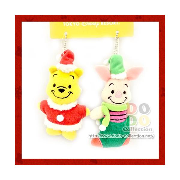 くまのプーさん オーバーのアイテム取扱 ピグレット ぬいぐるみバッジセット ディズニークリスマス17 グッズ 東京ディズニーリゾート 限定 お土産