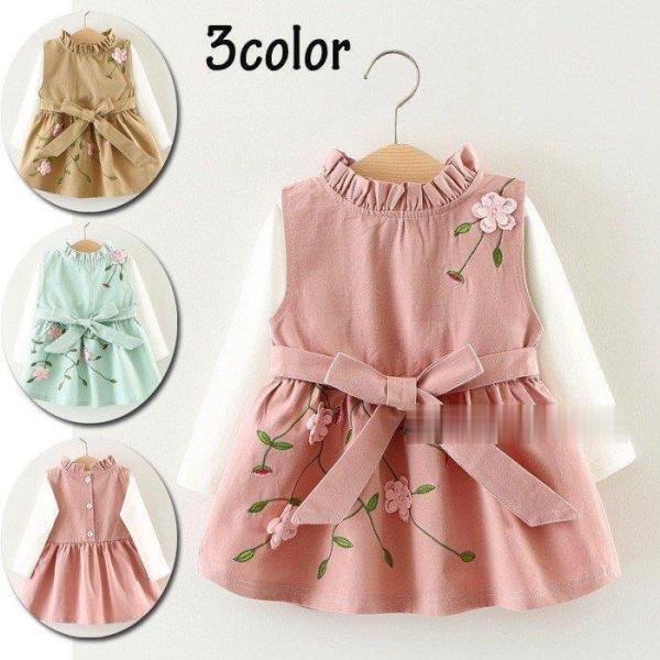 ■-girl146■サイズ：80/85/90/100cm■カラー：写真参考■セット内容：2点セット：シャツ＋タックワンピース■素材 ：綿、ボリエステルなど■生産国 ：中国【色?サイズについて】★サイズの測り方はスタッフ間で統一しておりますが...