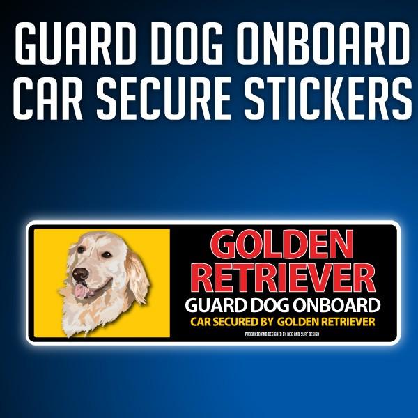スーパーリアルイラストレーションオンボードステッカーです。犬種のリアルなイラストと目立つ大きな犬種名ガードドッグが乗ってて車を守ります＜耐光・耐水＞顔料インクを使用してるので外での使用も問題ありません。表面はラミネート加工もしていますので水...