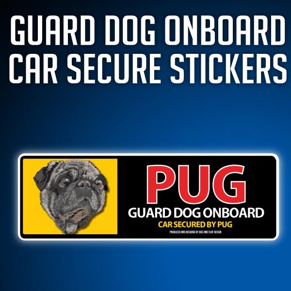 スーパーリアルイラストレーションオンボードステッカーです。犬種のリアルなイラストと目立つ大きな犬種名ガードドッグが乗ってて車を守ります＜耐光・耐水＞顔料インクを使用してるので外での使用も問題ありません。表面はラミネート加工もしていますので水...