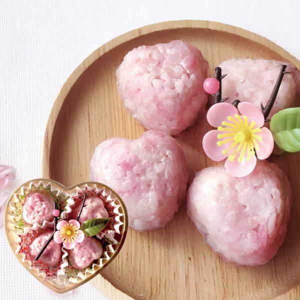 犬用 桜餅 無添加 ひな祭り ケーキ(ハート さくら餅 )和菓子 おやつ 手作りご飯 グルテンフリー 犬ケーキ