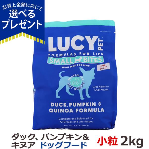 ルーシーペット LUCY PET ダック・パンプキン＆キヌア ドライドッグフード 4.5ポンド（2kg） 総合栄養食 犬用