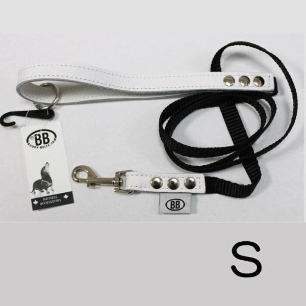 BBアクセントレザーナイロンリードSサイズ ホワイトキャップ Whitecap