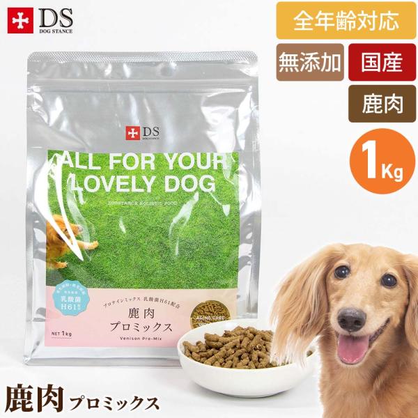 ドッグフード 鹿肉 国産 無添加 ドッグスタンス プロミックス 1kg 犬用