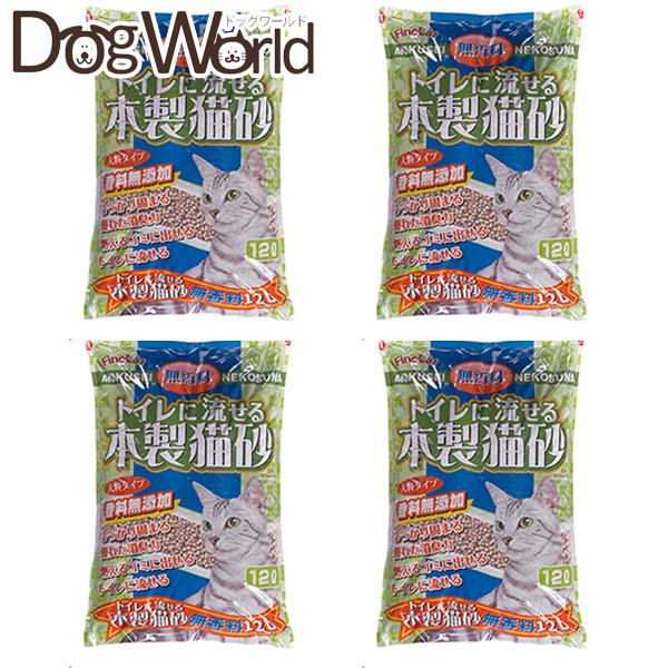 【ご確認ください】こちらの商品は4袋入りのケース販売になります。他の商品と同梱できませんのでご注意ください。木の粉を主原料とした固まって流せる無香料の木製猫砂（大粒ペレットタイプ）です。■用途：猫用トイレ砂■内容量：12L×4袋（重量：約1...