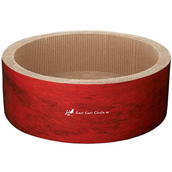 すっぽり丸くなってくつろげる筒状タイプの爪とぎラウンジ。■材質：紙、段ボール■原産国：中国■サイズ：約440×440×155（mm）■重量：約1,290gmju 爪とぎ ラウンジ おもちゃ 段ボール またたび