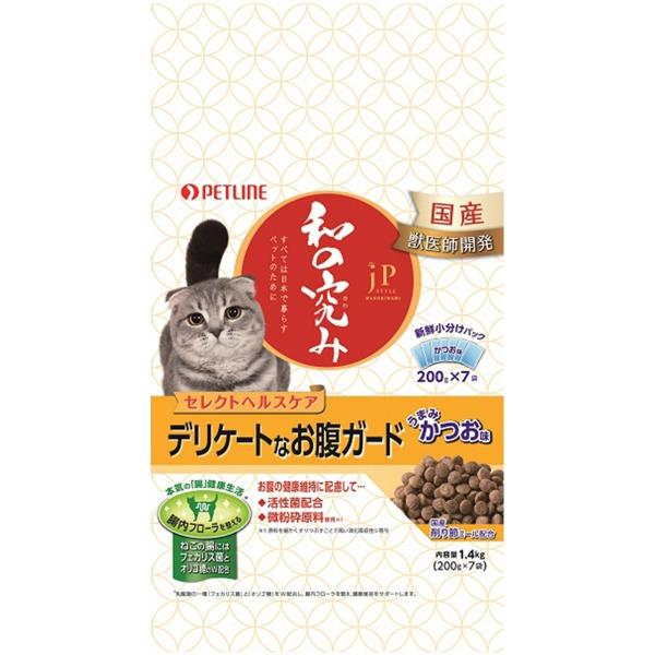 他サイト： ジェーピースタイル 和の究み セレクトヘルスケア デリケートなお腹ガード かつお味 1.4kgの商品画像