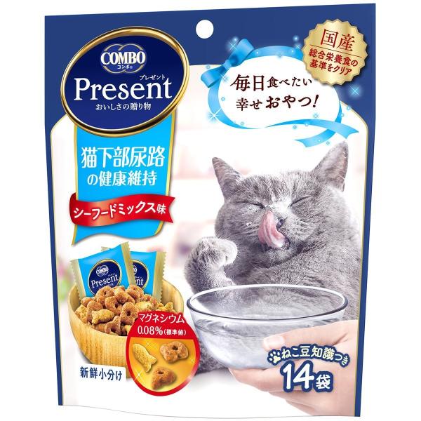 他サイト： コンボ プレゼント キャット 猫下部尿路の健康維持 シーフードミックス味 42gの商品画像
