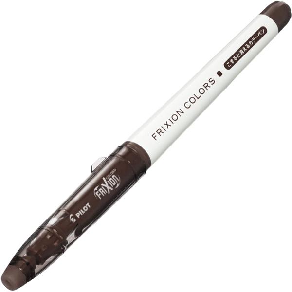 ブラウンへり10m、白へり10m、ブラウン10本 フリクションカラー 消せるマーカー ブラウン (SFC-10M-BN) メール便