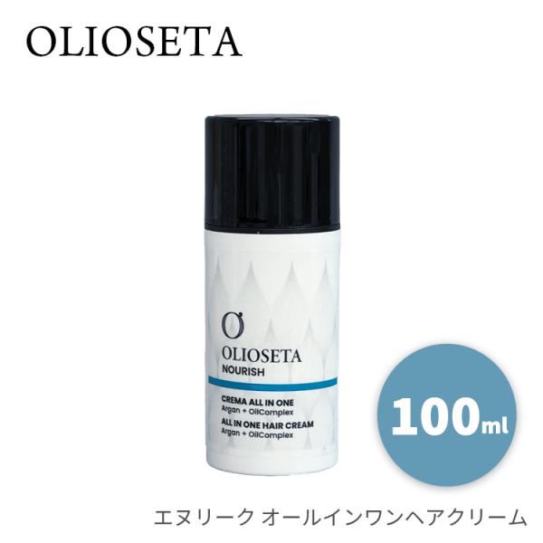 オリオセタ エヌリーク オールインワンヘアクリーム 100ml ※宅配便発送 洗い流さないヘアトリートメント アルガンオイル アミノ酸 保湿 オーガニック