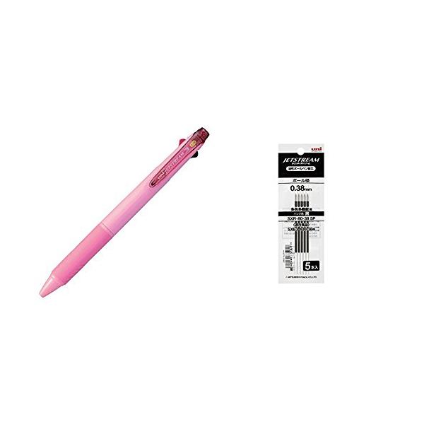 着後レビューで まとめ 三菱鉛筆 ジェットストリーム3色ボールペン 0.38mm 軸色 三菱鉛筆/3色ボールペン ジェットストリーム(SXE340038)(SXE3-400-38) クセになるなめらかな書き味