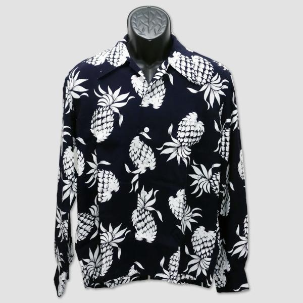 SUN SURF DUKE KAHANAMOKU デューク・カハナモク 長袖ハワイアンシャツ
