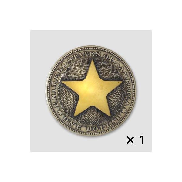 ファニー　FUNNY　37mm 1ドル・モーガン・スターコンチョ　“1$ MORGAN STAR Concho”