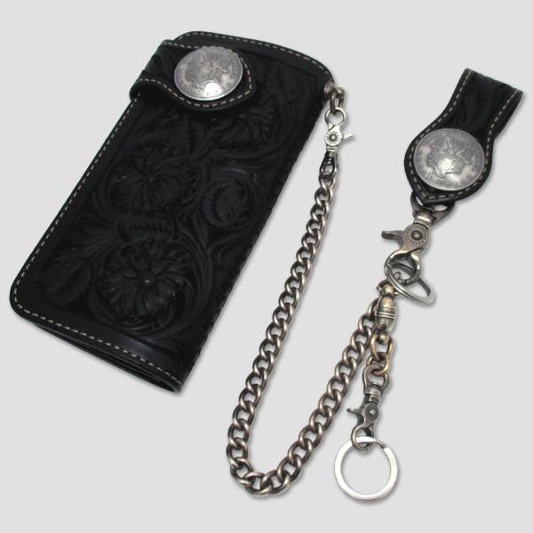 t@j[@FUNNY@C_[YEEHbg with ChaingFUNNY RIDER'S WALLET CRAFT/S Stitch Eagle Replicah